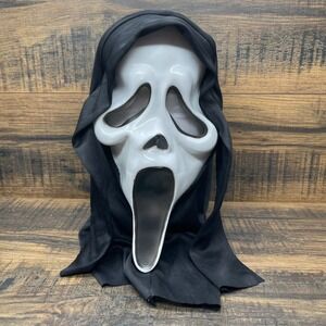 Ghost Face Scream Mask 9206 WM Black White Slasher Horror Costume Accessory